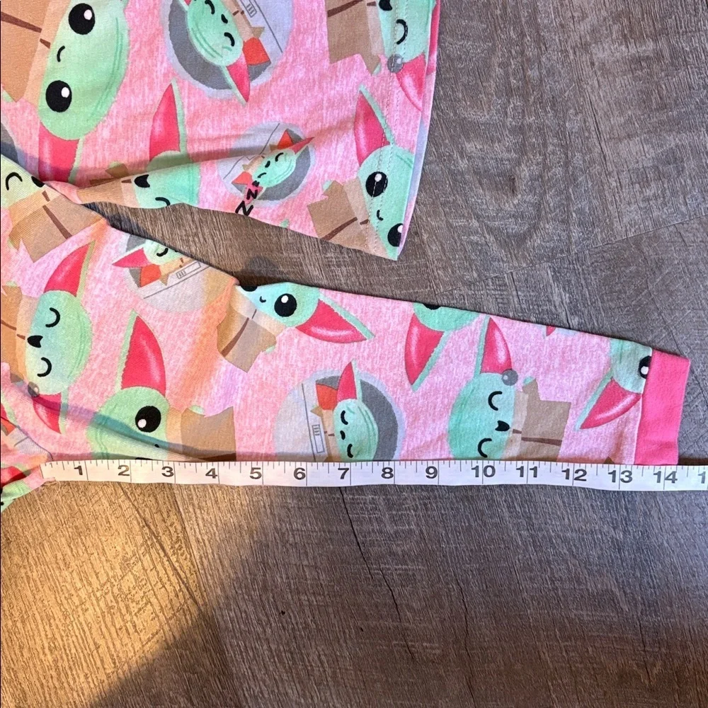 Star Wars Pink Baby Grogu Long Sleeve Pajama Set size 4T